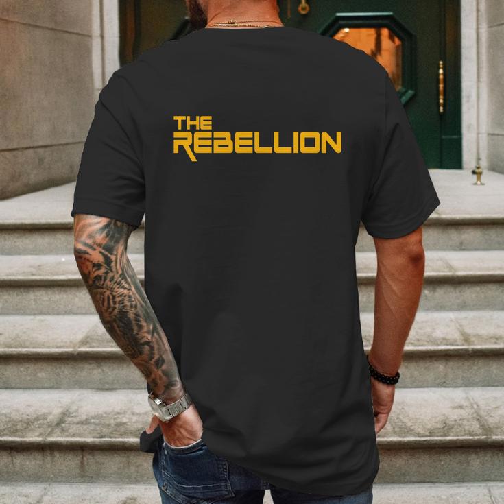 The Rebellion Logo Mens Back Print T-shirt Gifts for Men