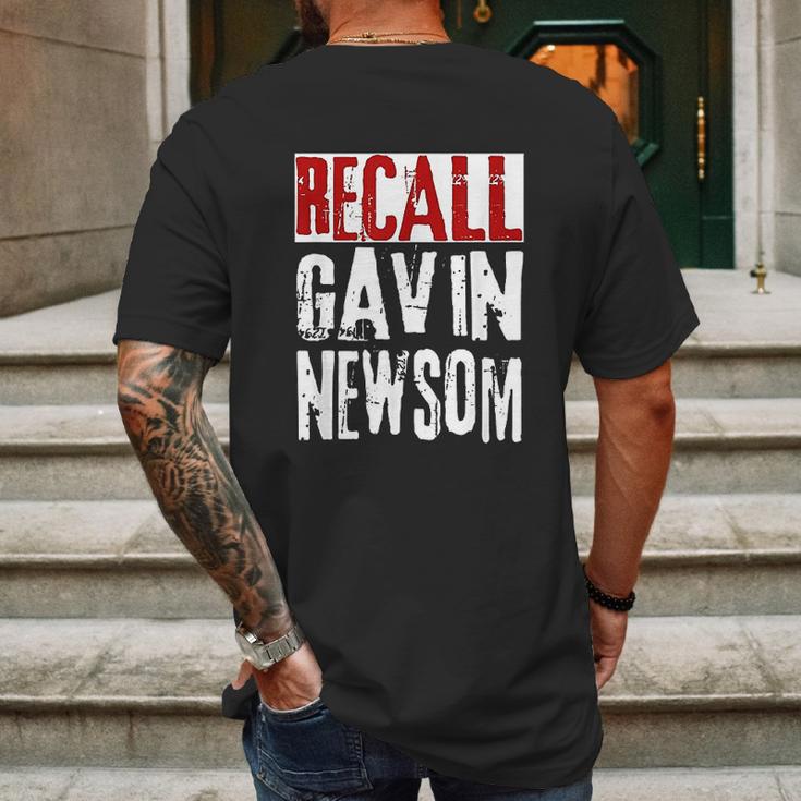 Recall Gavin Newsom Ca California Governor Gavin Newsom Mens Back Print T-shirt Gifts for Men