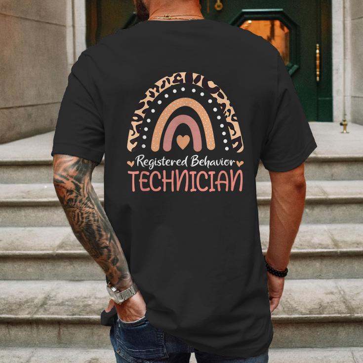 Registered Behavior Technician Rbt Behavioral Aba Therapist Graphic Design Printed Casual Daily Basic Mens Back Print T-shirt Gifts for Men