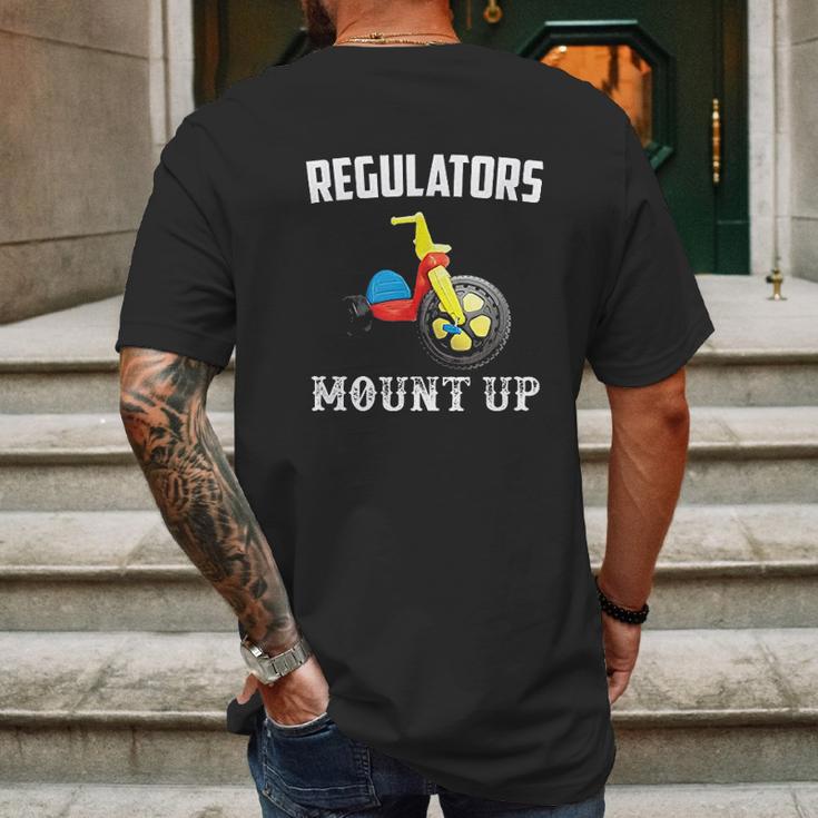 Regulators Mount Up Funny Hip Hop Rap Mens Back Print T-shirt Gifts for Men