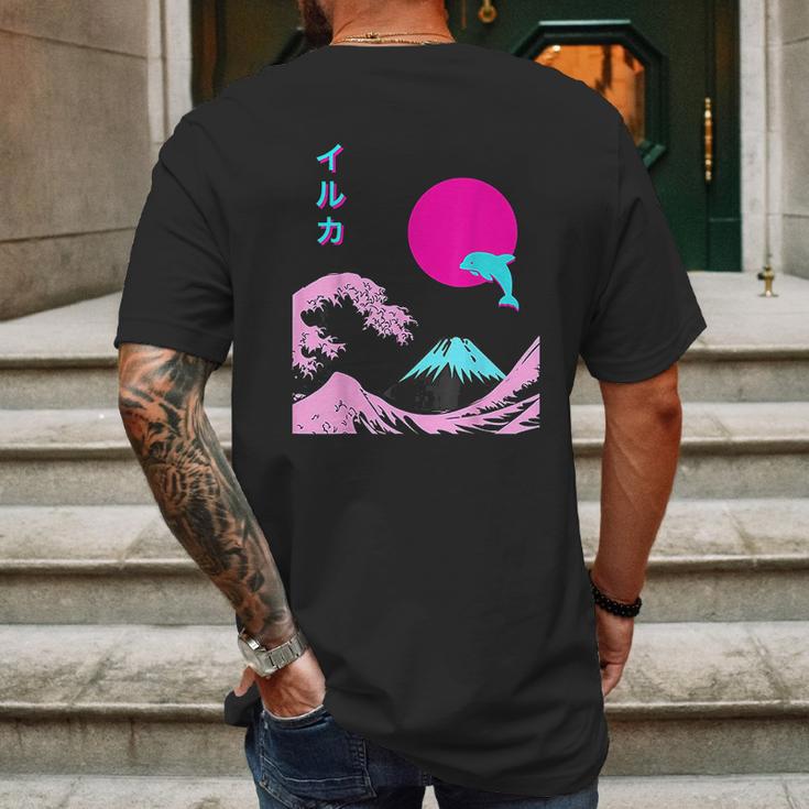 Retro Aesthetic Iruka Mens Back Print T-shirt Gifts for Men