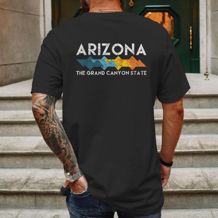 Retro Arizona Az The Grand Canyon State Hiking Backpacking Cool Gift Graphic Design Printed Casual Daily Basic Mens Back Print T-shirt Gifts for Men