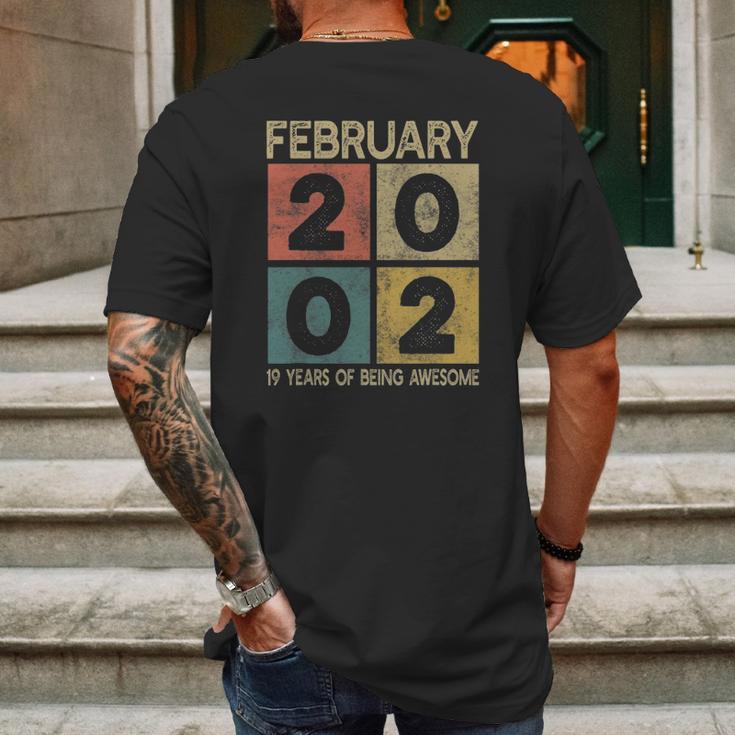 Retro Born In 2002 Limited Edition 19Th Bday 19 Years Old Mens Back Print T-shirt Gifts for Men