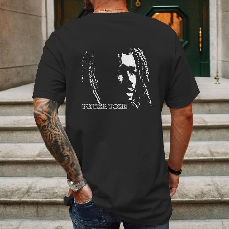 Retro Graphic Peter Tosh Art Mens Back Print T-shirt Gifts for Men