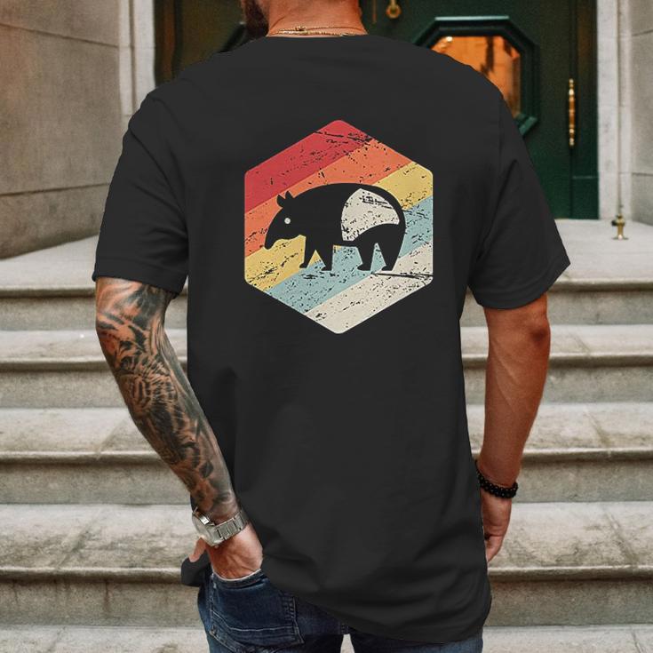 Retro Tapir Mens Back Print T-shirt Gifts for Men