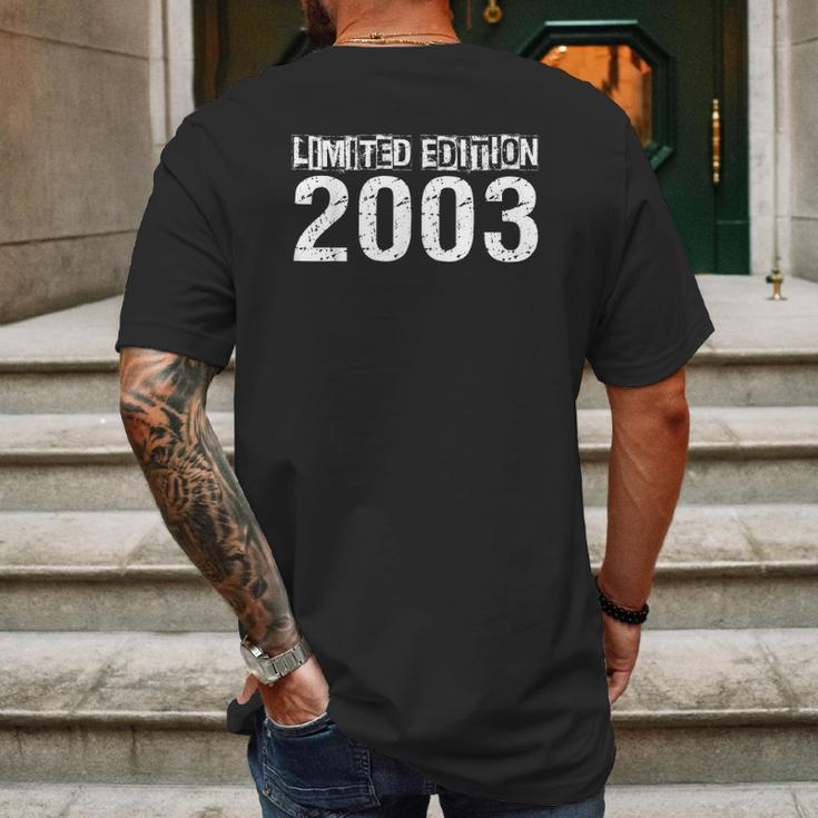 Retro Vintage Limited Edition 2003 Birthday Mens Back Print T-shirt Gifts for Men