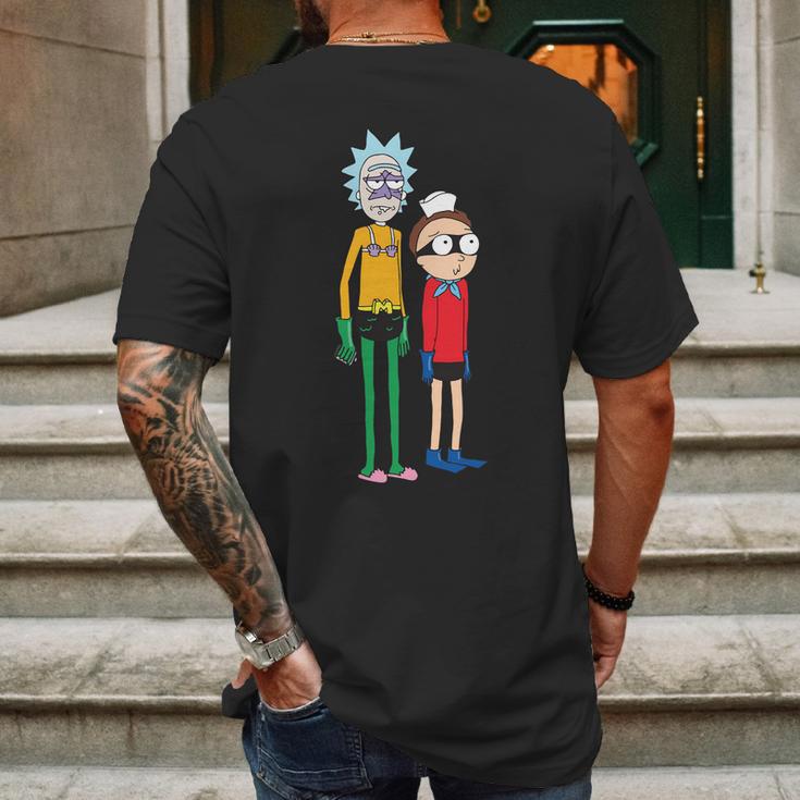 Rick And Morty Rick And Morty Rick Morty Mens Back Print T-shirt Gifts for Men