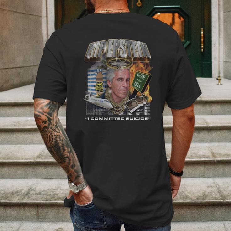 Rip Jeffrey Epstein Shirt Mens Back Print T-shirt Gifts for Men