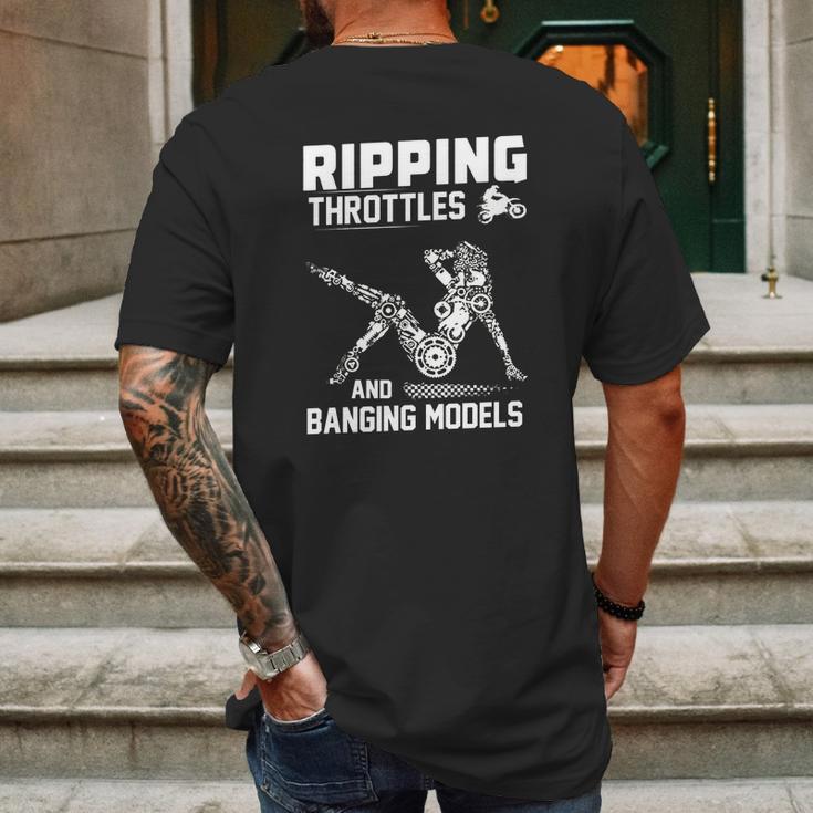 Ripping Throttles And Banging Models T-Shirt Mens Back Print T-shirt Gifts for Men