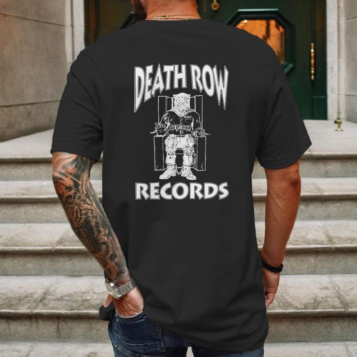 Ripple Junction Death Row Records White Logo Light Weight Crew Mens Back Print T-shirt Gifts for Men