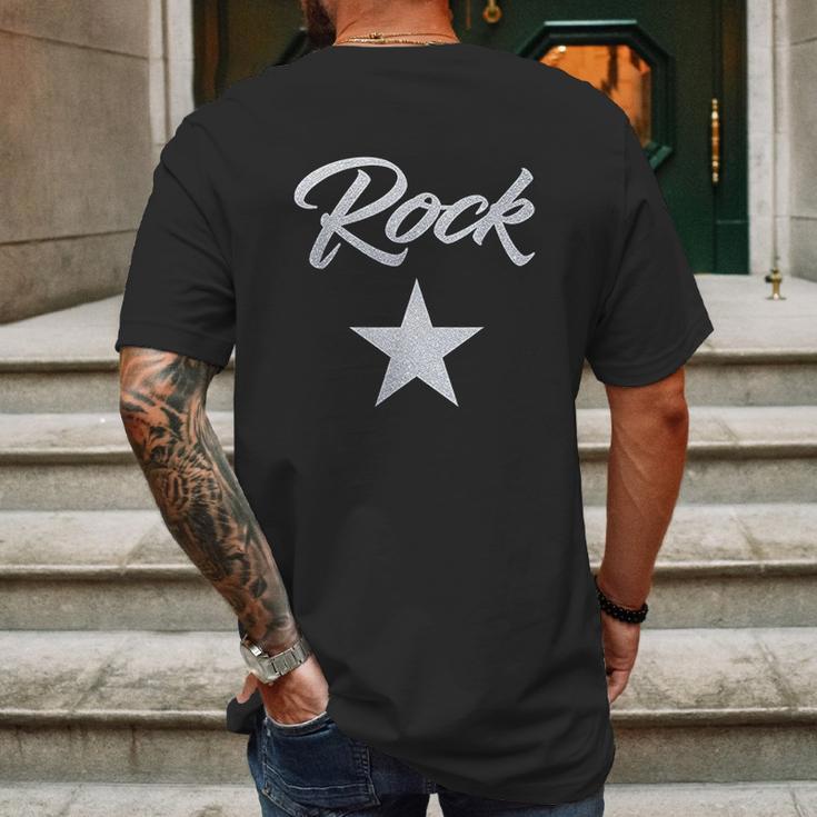 Rock Star Rockstar Mens Back Print T-shirt Gifts for Men