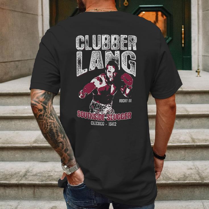 Rocky Officially Licensed Clubber Lang Baseball Mens Back Print T-shirt Gifts for Men