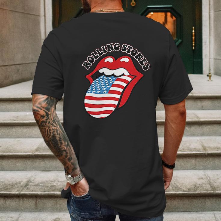 The Rolling Stones Usa Tongue Mens Back Print T-shirt Gifts for Men