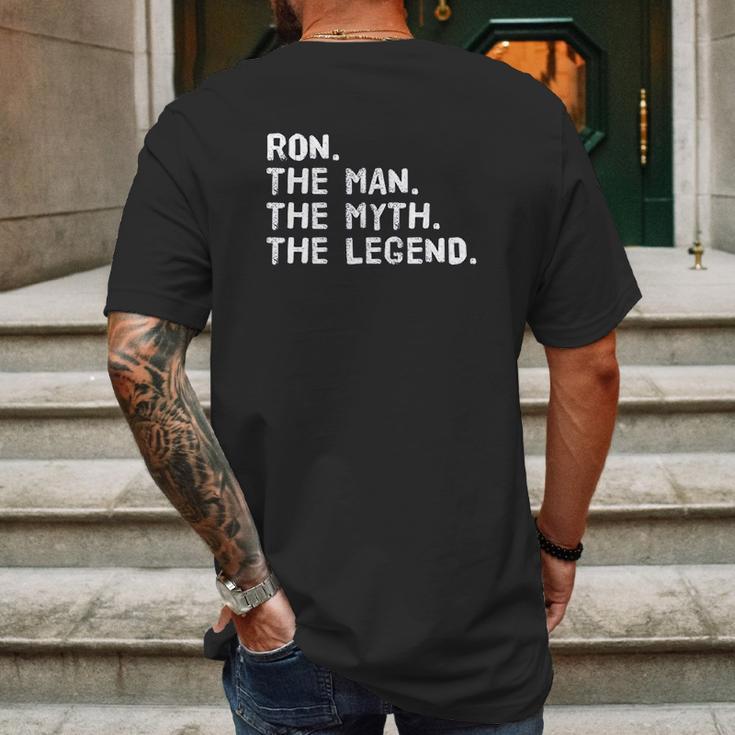 Ron The Man The Myth The Legend Funny Gift Idea Mens Back Print T-shirt Gifts for Men