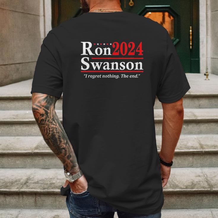 Ron Swanson 2024 Mens Back Print T-shirt Gifts for Men