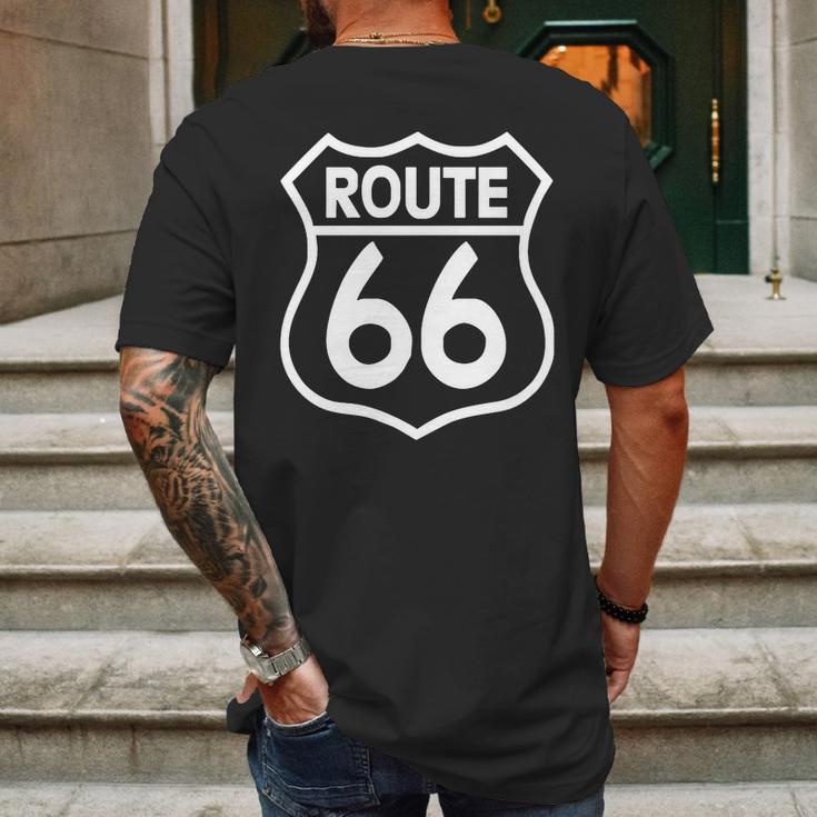 Route 66 Stampa Bianca Starda America Sport T-Shirt Mens Back Print T-shirt Gifts for Men