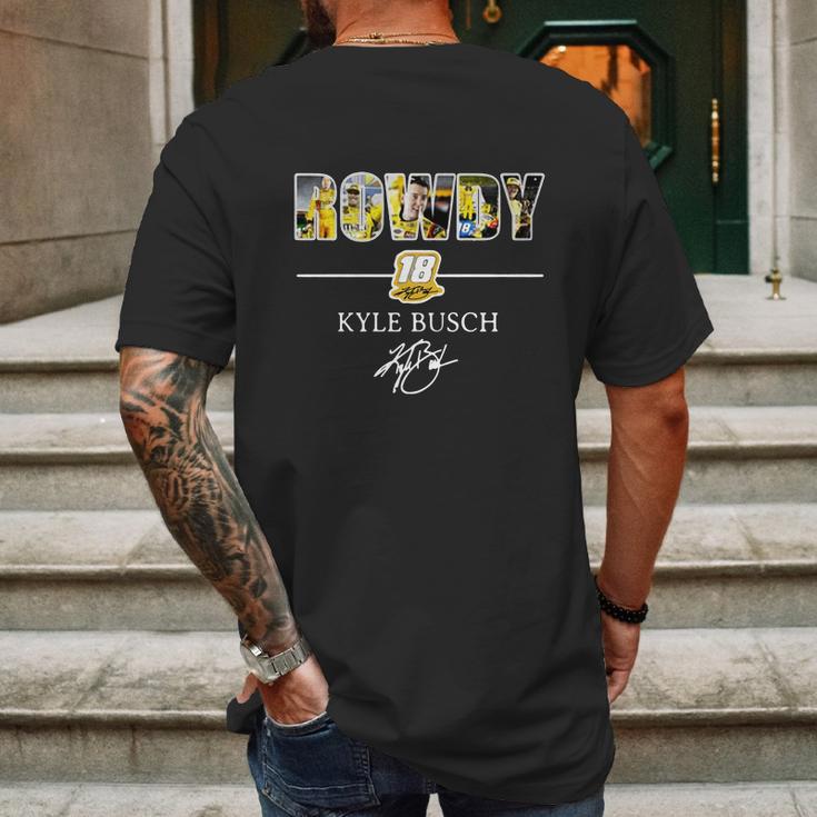 Rowdy 18 Kyle Busch Mens Back Print T-shirt Gifts for Men