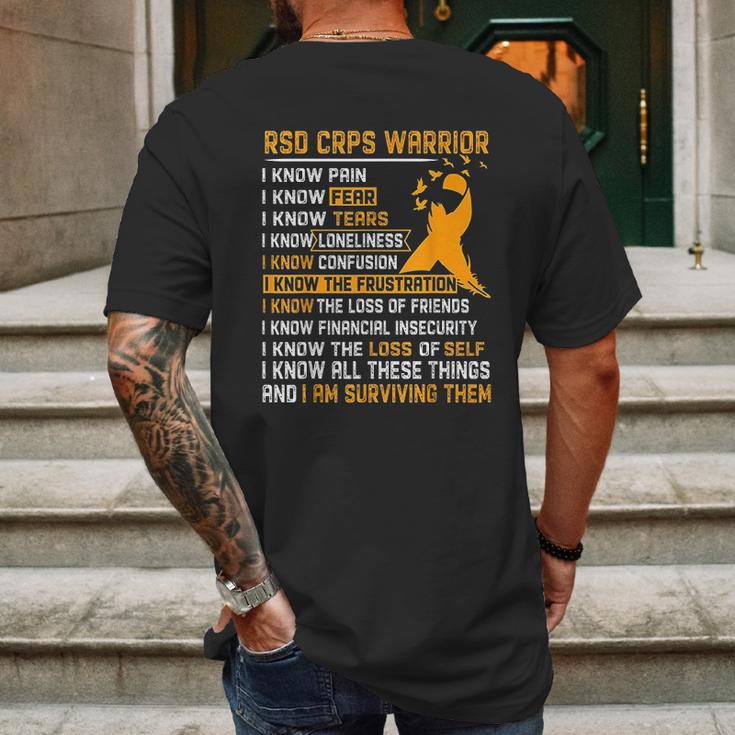 Rsd Crps Warrior Mens Back Print T-shirt Gifts for Men