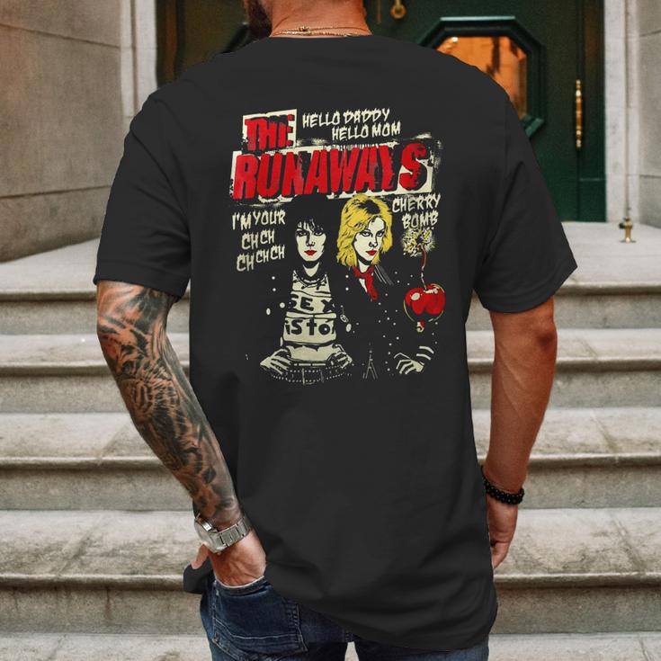 The Runaways Cherry Bomb Tshirt Mens Back Print T-shirt Gifts for Men