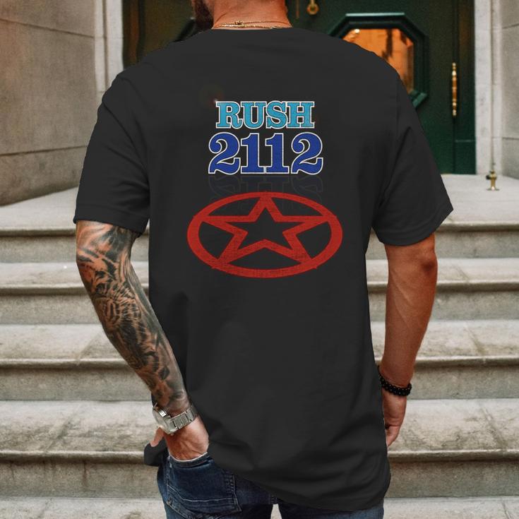 Rush 2112 T-Shirt Mens Back Print T-shirt Gifts for Men