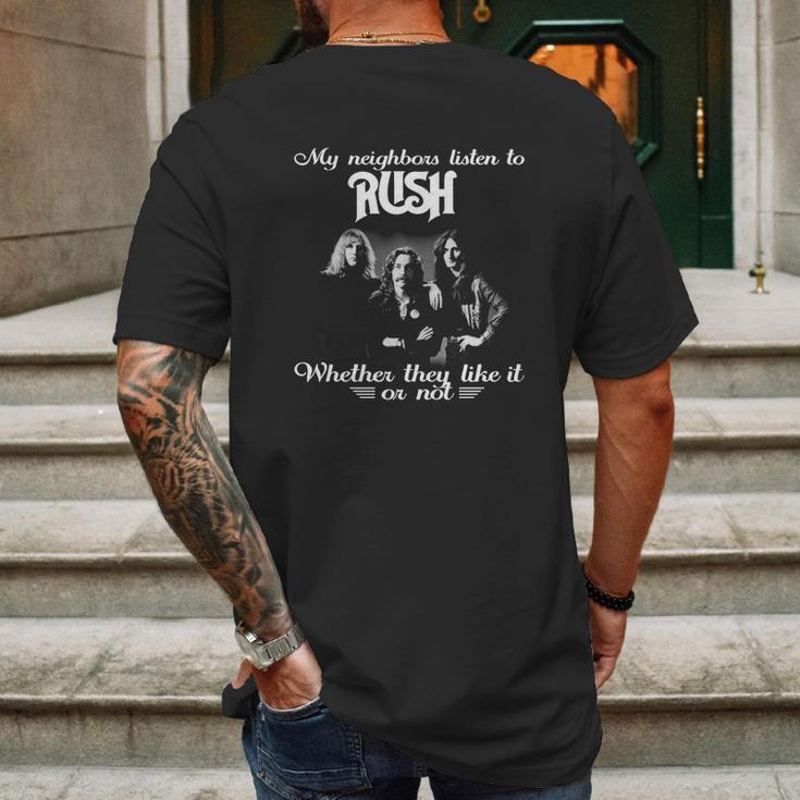 Rush - T-Shirt Mens Back Print T-shirt Gifts for Men