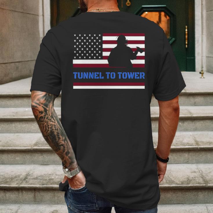 Rush Tunnel To Tower Vintage Firefighter Gift V2 Mens Back Print T-shirt Gifts for Men