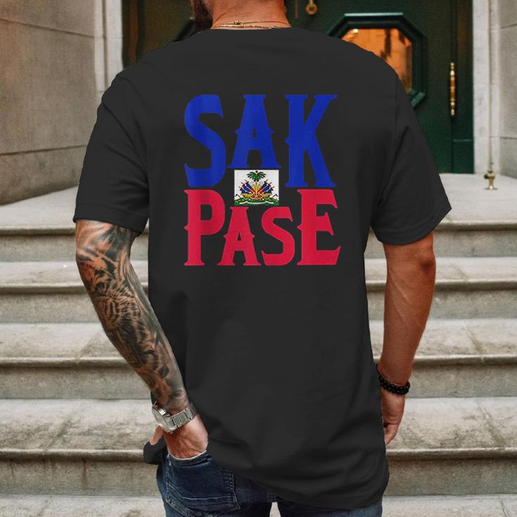 Sak Pase Art Cute Haitian Creole Pride Mens Back Print T-shirt Gifts for Men