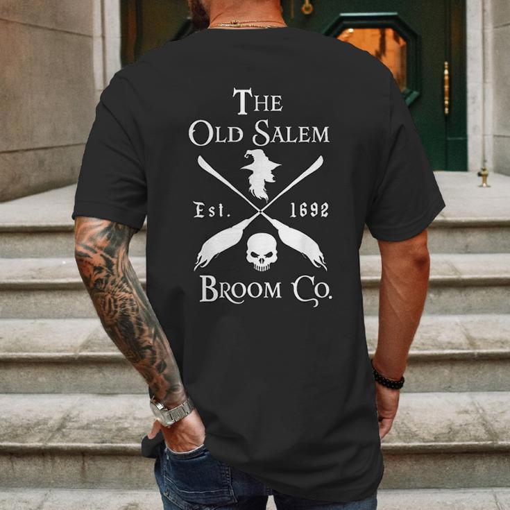 Salem Broom Company Est 1692 Halloween Mens Back Print T-shirt Gifts for Men