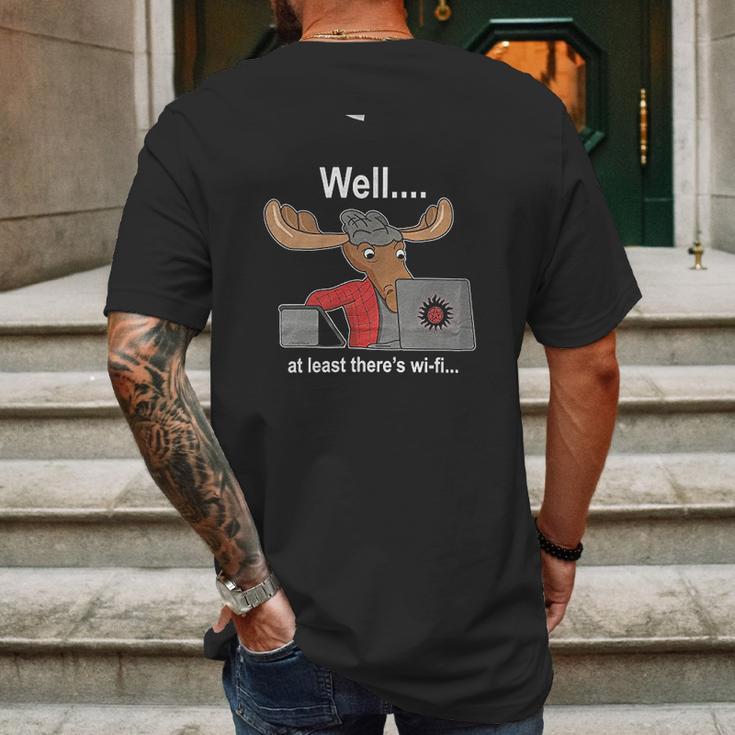 Sam Winchester Moose Wifi Geek Mens Back Print T-shirt Gifts for Men