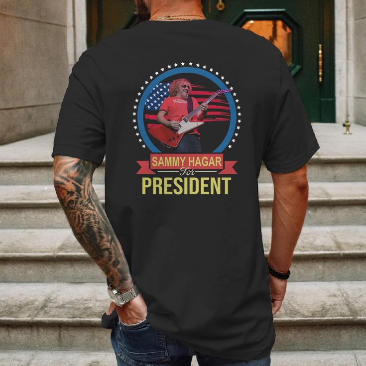 Sammy Hagar For Fresident T-Shirt Mens Back Print T-shirt Gifts for Men