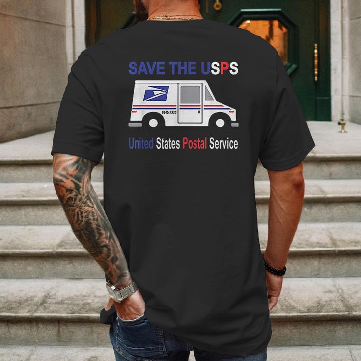 Save The Usps Mens Back Print T-shirt Gifts for Men