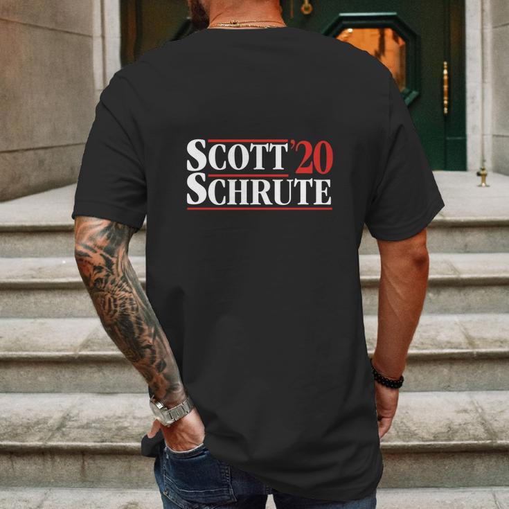 Scott Schrute 2020 Campaign Mens Back Print T-shirt Gifts for Men