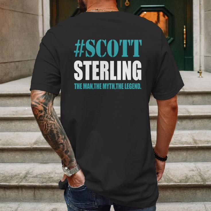 Scott Sterling The Man The Myth The Legend Mens Back Print T-shirt Gifts for Men