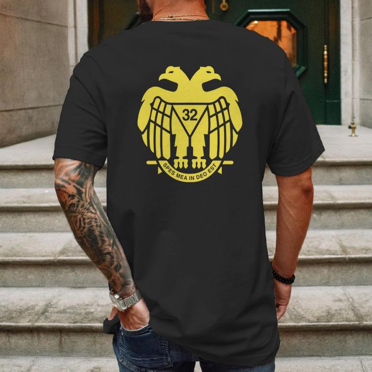 Scottish Rite 32Nd Degree Spes Mea In Deo Est Mens Back Print T-shirt Gifts for Men