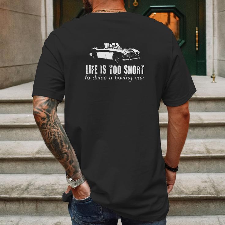 Seenpin 1958 Austin Healey Sprite Mk1 An5 Life Is Too Short Car Lover Mens Back Print T-shirt Gifts for Men