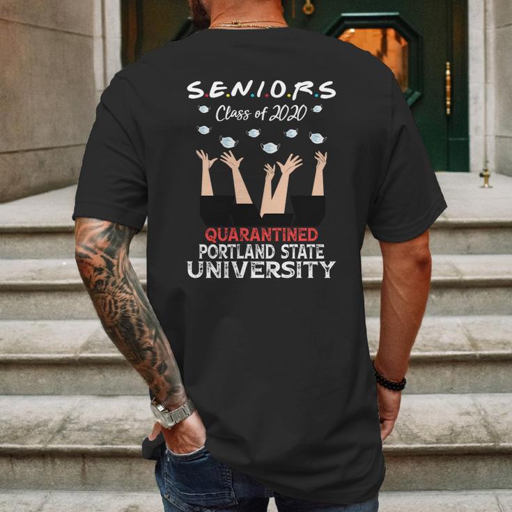 Senior Class Of 2020 Graduation Social Distancing Portland State University 2020 Mens Back Print T-shirt Gifts for Men