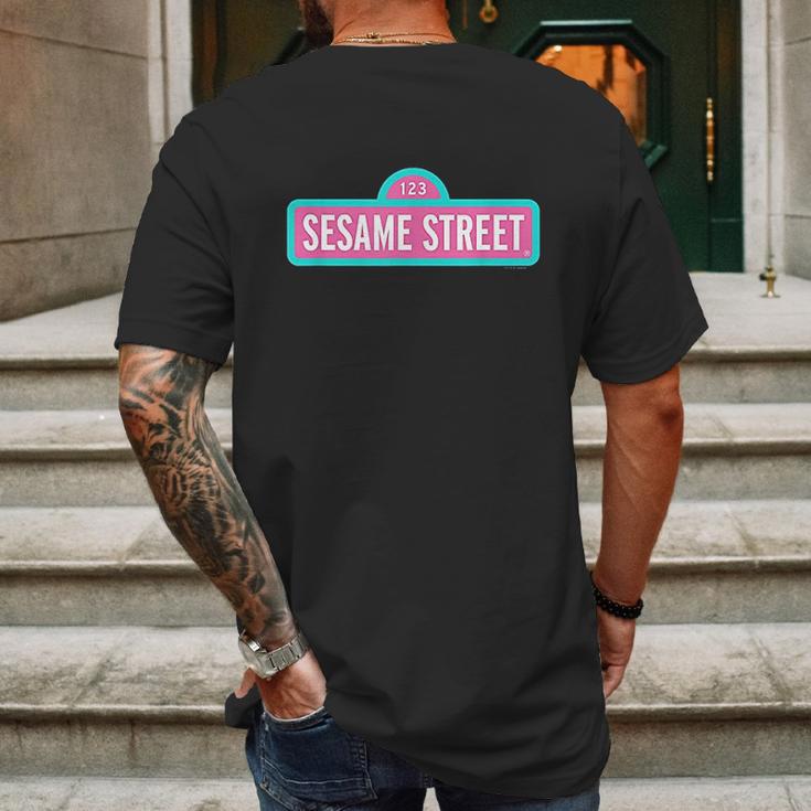 Sesame Street Pink Mens Back Print T-shirt Gifts for Men