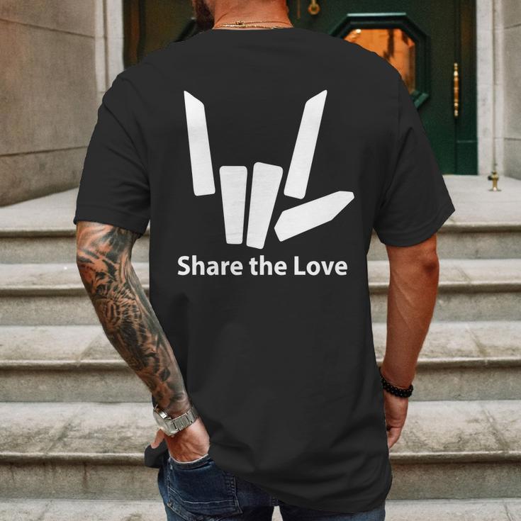 Share The Love - Stephen Sharer Mens Back Print T-shirt Gifts for Men