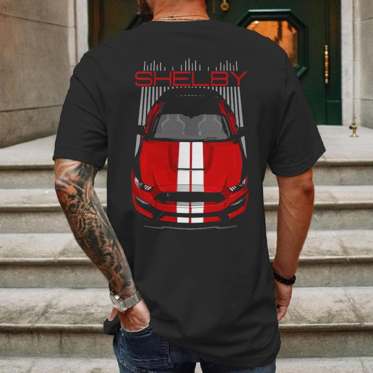 Shelby Gt350 Red Mens Back Print T-shirt Gifts for Men