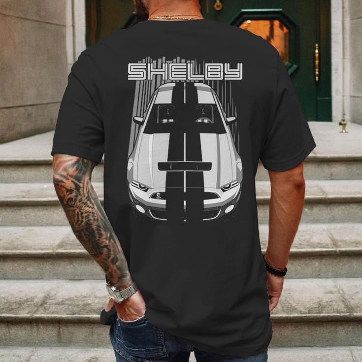 Shelby Gt500 S197 Whitesilver Mens Back Print T-shirt Gifts for Men