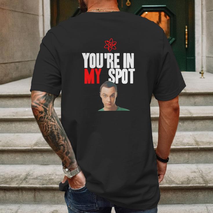 Sheldon Cooper You’Re In My Spot Shirt Mens Back Print T-shirt Gifts for Men