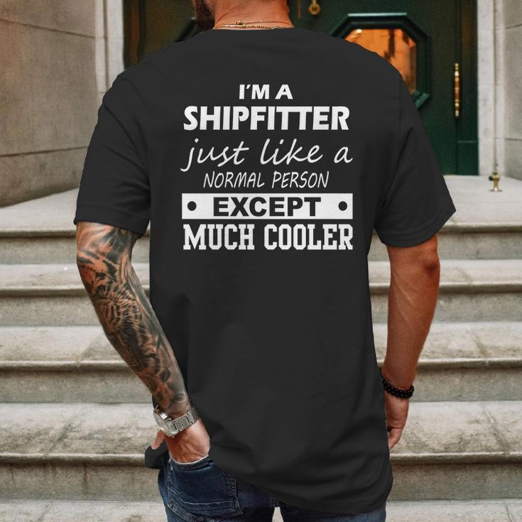 Shipfitter Cooler Mens Back Print T-shirt Gifts for Men