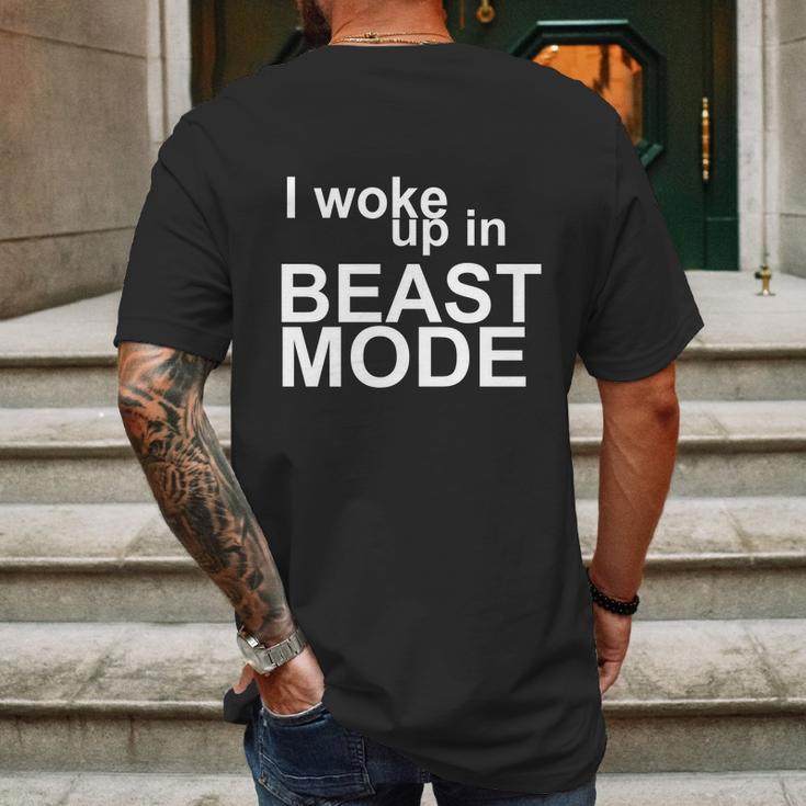 Shirt I Woke Up In Beast Mode Big Sean Bounce Back Mens Back Print T-shirt Gifts for Men