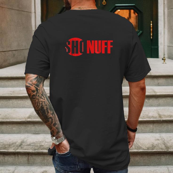 Sho Nuff Red And Black Mens Back Print T-shirt Gifts for Men