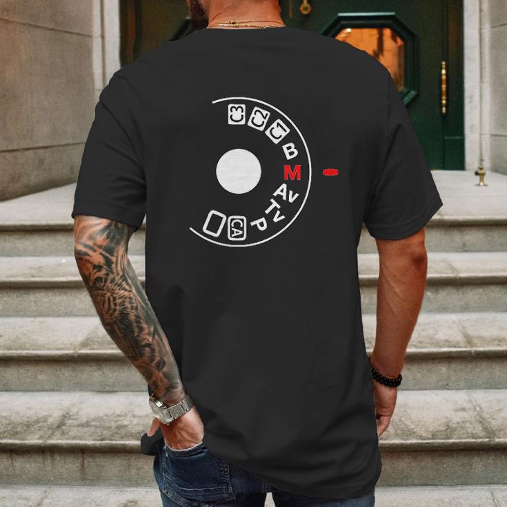 Shoot Manual Camera Buff Photography Lovers Mens Back Print T-shirt Gifts for Men