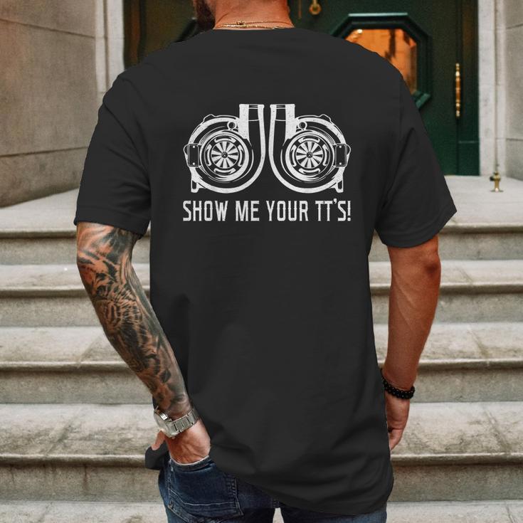 Show Me Your Tts Street Racing Twin Turbo Apparel Item Mens Back Print T-shirt Gifts for Men