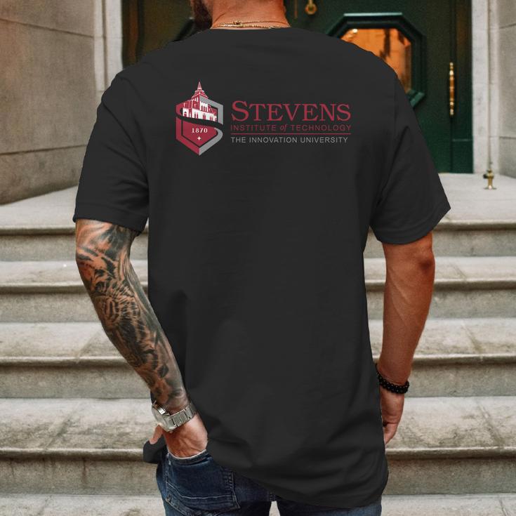 Simple Logo Stevens Institute Of Technology 2020 Mens Back Print T-shirt Gifts for Men