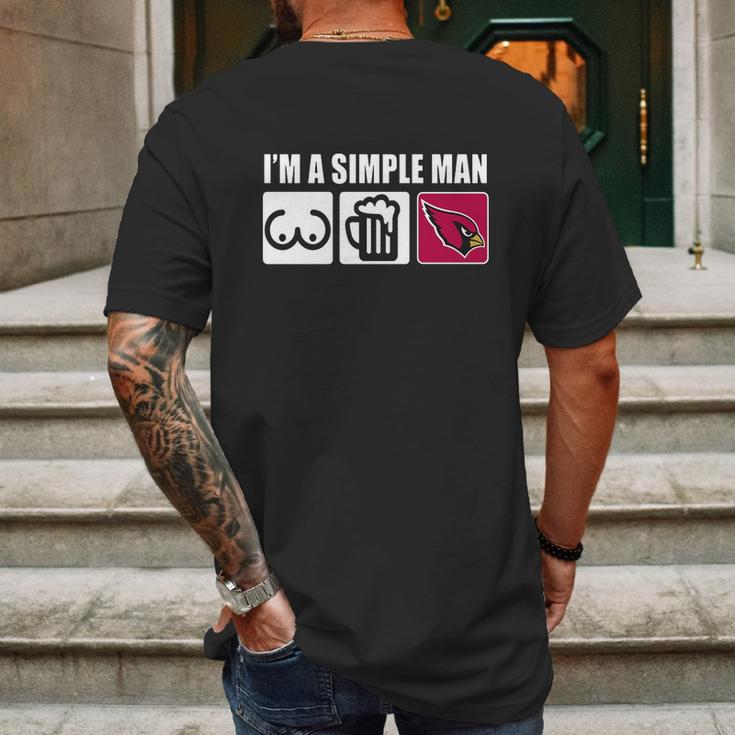 A Simple Man Mens Back Print T-shirt Gifts for Men