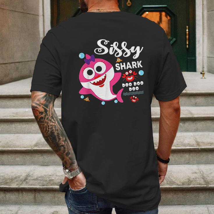 Sissy Shark Doo Doo Doo Matching Family Shark Mens Back Print T-shirt Gifts for Men