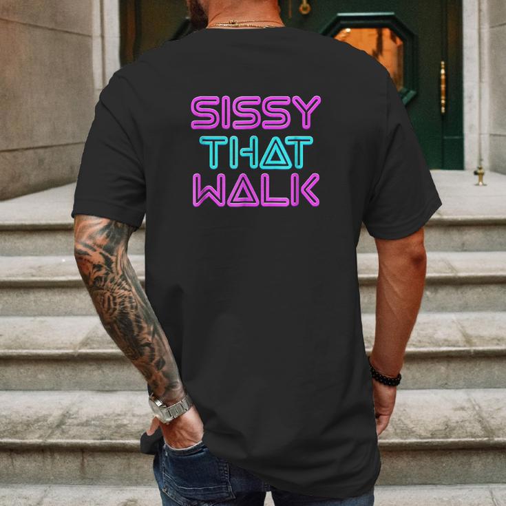 Sissy That Walk Funny Drag Queen Mens Back Print T-shirt Gifts for Men